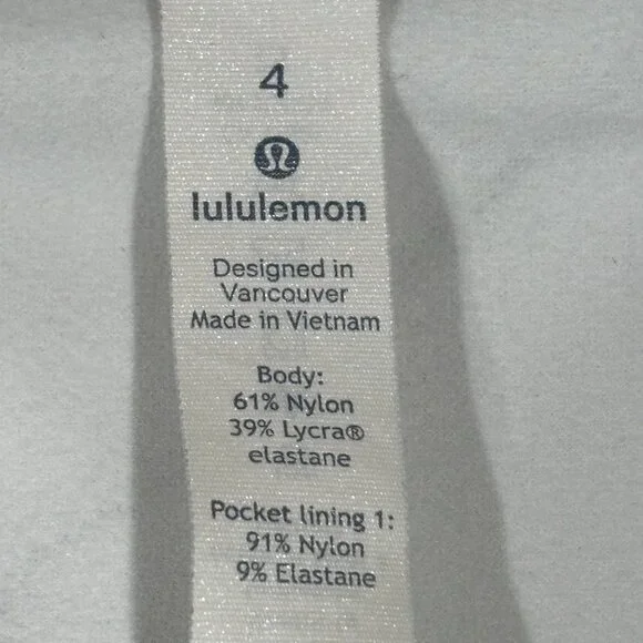 LULULEMON ATHLETICAEMBROIDERED DEFINE 1/4 ZIP PULLOVER JACKET SIZE 4